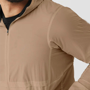 Veste Softshell Homme Automne Hiver Imperméable Coupe-Vent avec Poches Zippées Décontractée en Toile Coupe-Vent Patchwork Col Roulé Légère - Product Image 4