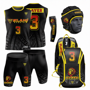 Ensembles 7v7 en gros – Offre Spéciale – Tenues d'équipe réversibles personnalisées pour jeunes – Kits 7 sur 7 avec manchons, bandeaux et sacs – Sublimation - Product Image 1