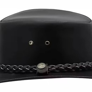 Sombreros de Vaquero de Cuero Personalizados a Bajo Precio, Estilo Occidental, Sombreros de Vaquero de Cuero Premium al por Mayor - Product Image 3