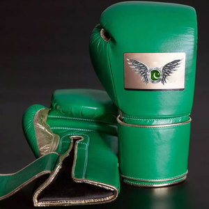 Guantes de Boxeo Profesionales de Alta Calidad en Cuero y Gel, con Logotipo Personalizado, Cierre de Gancho y Bucle, Absorción de Humedad, para Entrenamiento de Artes Marciales - Product Image 2
