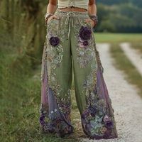 Nuevos Pantalones de Mujer Casuales de Cintura Media Elástica, Elegantes, Sólidos, en 3D, de Lona 100% Algodón, Transpirables, Ecológicos y de Secado Rápido para Otoño