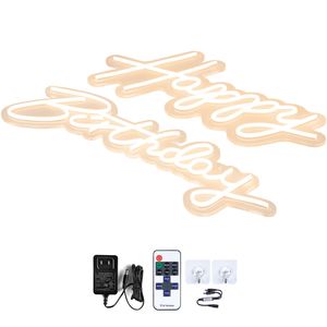 Decorazioni da Parete per Feste, Insegne Luminose LED al Neon 16.5" X 8" & 23" X 8", Luminosità Regolabile con Telecomando - Product Image 1
