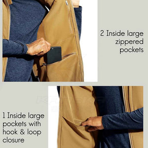 Chaleco Softshell de tela suave con ajuste regular para caminar al aire libre y uso diario. - Product Image 5