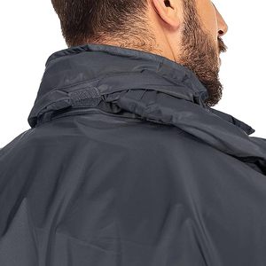 Chaqueta impermeable con capucha para hombre, ligera, plegable, con cierre, informal, para primavera, color gris oscuro - Product Image 5