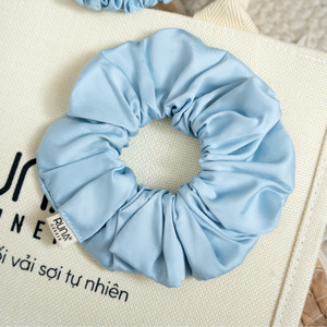 Élastique à cheveux en bambou biologique 300TC de qualité supérieure, vente en gros, chouchous en tissu 100% bambou 13CM, style décontracté chic - Product Image 3