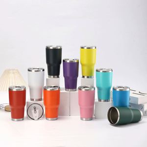 Custom Logo 20oz Vacuum Powder Coated Stainless Steel Cup Outdoor 30oz <b>Insulated</b> Travel <b>Mug</b> with Lid 20 oz Travel Coffee Tumbler - Product Image 2