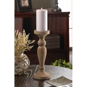 Support de bougie en bois poli écologique de luxe, fait main, figurine classique pour mariages, Pâques, Noël, Ramadan - Product Image 6