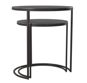 Mesa Consola Redonda Moderna de Metal con Base de Patas y Diseño de Dos Niveles para Sala de Estar, Dormitorio o Entrada - Product Image 2