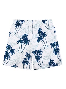 Multi pocketed solid patterned Summer Vacation Wear Solid Pattern Stylish Men's Beach Shorts Soft Polyester Blend Breathable - Product Image 2