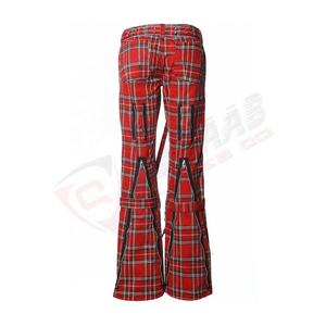<b>Men's</b> Women Fashion Checked-Designed Pants Anti-wrinkle Regular-Size Ladies-printed Bondage-Gothic Pants <b>Trousers</b> - Product Image 3