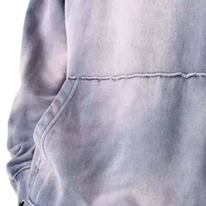 Conjunto Deportivo con Capucha Marrón, Sudadera con Cierre Completo y Pantalones Jogger, Color Sólido, Corte Holgado Informal, Ropa de Otoño, Estilo Acid Wash - Product Image 4