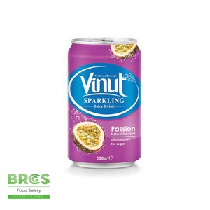เครื่องดื่มน้ำเสาวรสบรรจุกระป๋องขนาด330มล. ผลิตฉลากส่วนตัว - Product Image 1