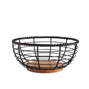 Top Selling Great Quality Iron Fruit Basket Bowl For Kitchen Fruit Storage Organizer <b>Table</b> Display Customized Size Shape - Product Image 1