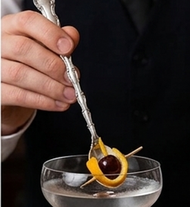 Cuillères à cocktail en acier inoxydable Royal Design, finition brillante, pour mélanger les cocktails, accessoires de bar, outils de bar. - Product Image 4