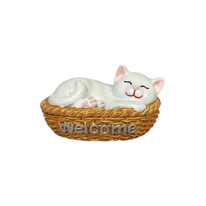Decoración Creativa para Sala de Estar, Adorno de Estatua de Gato, Artesanía de Resina de Estilo Artificial Hecho en Vietnam, Idea de Regalo de Acción de Gracias - Product Image 1