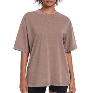 Camiseta con Logotipo Personalizado, Lavado Ácido, Unisex, Alta Calidad, 100% Algodón, Estilo Vintage, Diseño Casual, Suministro al por Mayor, Transpirable - Product Image 6