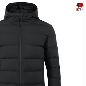 เสื้อแจ็คเก็ตพัฟเฟอร์ผู้ชายแบบสั่งทำพิเศษสำหรับฤดูหนาว คอตั้ง ปิดด้วยซิป โลโก้สั่งทำด้านหน้า ผ้าระบายอากาศ ดีไซน์ ODM - Product Image 4