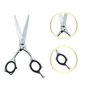 Ciseaux de barbier professionnels en acier inoxydable de 5,5 pouces |   Ciseaux de beauté multifonctionnels, ciseaux de coiffure, ciseaux de salon, UBI - Product Image 2