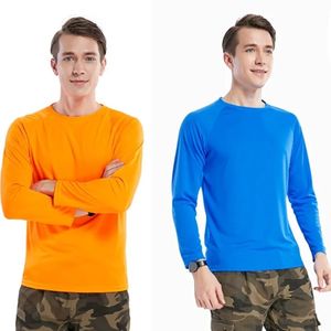 T-shirts en polyester uni à manches longues à prix de gros, personnalisables avec logo, pour hommes, impression de t-shirts blancs unisexes pour hommes - Product Image 5