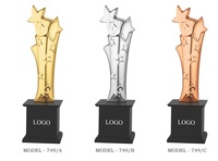 Hermoso trofeo de premio diseñado para eventos de excelencia, liderazgo y reconocimiento a empleados, modelo n.° 749 A B C.