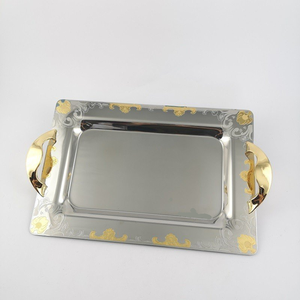 Premium Stainless steel Serving tray Newly Design For Kitchen & Dinner <b>Table</b> Decorative & Storage Accessories For Sale - Product Image 4