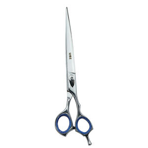 Ciseaux de barbier professionnels pour droitiers de 20,5 cm, en acier inoxydable, à bord tranchant comme un rasoir, avec vis de réglage, manche moyen, pour la coiffure - Product Image 2