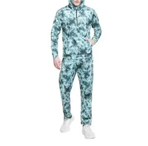 Conjunto deportivo lavable para hombre, tela antiencogimiento, chándal tie-dye, cómodo, a la moda, top de tendencia, el mejor chándal tie-dye para hombre - Product Image 1