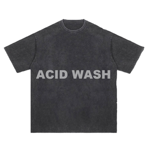 เสื้อยืดโอเวอร์ไซส์วินเทจลายกราฟิกสไตล์สตรีทแวร์สำหรับผู้ชาย ผ้าฝ้ายย้อมเส้นด้าย 100% พร้อมโลโก้แบบกำหนดเอง - Product Image 1