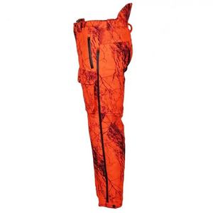 Pantalon de chasse camouflage orange pour homme avec bretelles réglables, imperméable, softshell, pour l'extérieur, vêtements d'hiver - Product Image 2