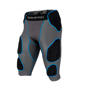 Cinturilla Deportiva de Fútbol con Estampado, Acolchada e Integrada para Hombre Adulto, de Poliéster, Elástica, de Secado Rápido, en Negro, Blanco, Azul Marino, Rojo Real, con 3 Almohadillas - Product Image 1