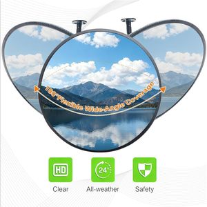 Specchio Convesso in Acrilico da 11,8 Pollici, Spessore 2mm, Angolo Ampio Regolabile per Sicurezza Interna, Garage, Parcheggio, Magazzino, Ufficio - Product Image 4