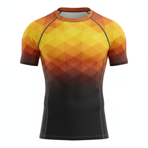Camiseta de compresión personalizada sublimada para hombres, mujeres y niños, para MMA, BJJ, Jiu Jitsu, entrenamiento sin gi, duradera, al por mayor, ropa de natación. - Product Image 1