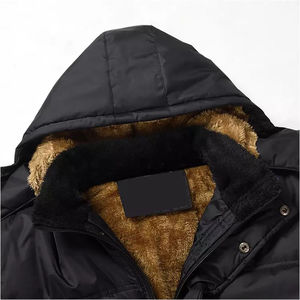 Veste matelassée coupe-vent 2026 en gros avec capuche polaire, veste d'hiver personnalisée pour l'extérieur, manteau à prix abordable, veste unisexe pour temps froid - Product Image 4