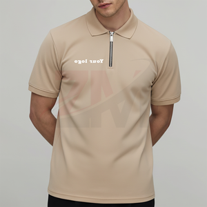 เสื้อโปโลผู้ชายผ้าฝ้ายถัก 100% แบบสั่งทำพิเศษ ทรงปกติ แขนสั้น พิมพ์ลายโลโก้ด้วยความร้อน สไตล์ฮิปฮอป - Product Image 1