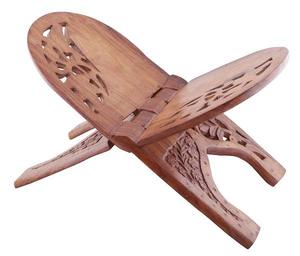 Support de lecture pliable en bois artisanal pour livres ou livres religieux, idéal pour le Ramadan - Product Image 4