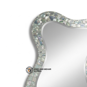 Espejo de Pared Cuadrado de Lujo, Hecho a Mano con MDF, Estilo Art Deco, Decoración Ecológica para Bodas, Decoración Premium para el Hogar - Product Image 3