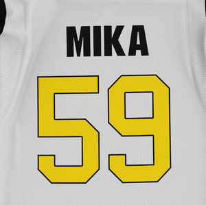 Maillot de hockey sur glace noir personnalisable avec logo frontal, qualité supérieure, nom d'équipe brodé OEM, en soie/coton respirant pour le hockey sur glace - Product Image 5