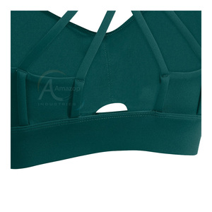 Premium Yoga Fitness Sports Bra Women Recycled Polyester Soft Stretch Breathable Activewear Bra Custom OEM Bulk - Product Image 4