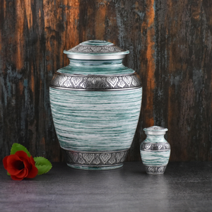 Falah International American Style Cremation Urns Adult <b>Memorial</b> Urns High Demand Unique Design Aluminium Cremation Urns 2026 - Product Image 2