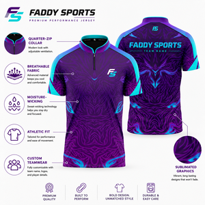 Camiseta de Esports Personalizada por Sublimación, Camiseta de Equipo de Juegos Profesional, Transpirable, de Secado Rápido, con Cierre de 1/4, para Jugadores Profesionales - Product Image 5