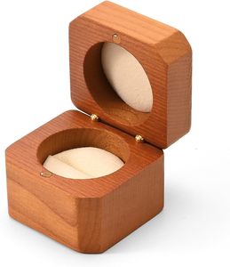 ewelry Engagement <b>Proposal</b> <b>Ring</b> <b>Box</b> Solid Wood Single Octagonal <b>Ring</b> <b>Box</b> for <b>Proposal</b>, Wedding - Product Image 2