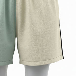 กางเกงขาสั้นแฟชั่นคุณภาพสูง ผ้าโพลีเอสเตอร์ 100% ลายซีร์ซัคเกอร์ พร้อมซิปที่กระเป๋า - Product Image 6