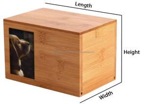 Urna Funeraria de Madera Hecha a Mano para Cenizas de Mascotas, Urnas de Cremación de Madera para Cenizas de Perros y Gatos - Product Image 2