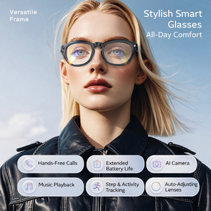 Gafas Inteligentes con Cámara, Nuevas Tendencias 2025, Ligeras, para Viajes, Cámara 4K <span class=keywords><strong>de</strong></span> 8 Megapíxeles - Product Image 4