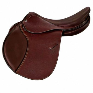 Selle d'équitation anglaise en cuir faite à la main avec arceau en bois, selle de sport équestre haut de gamme de Misha International à prix réduit - Product Image 1
