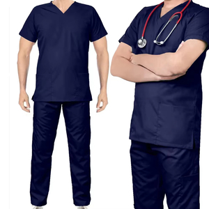 <b>Top</b> Sell Breathable Hospital Uniforms Casual Medical Scrubs for Men Custom Embroidery Short Sleeve Nursing Scrub Uniforms Sets - Product Image 1