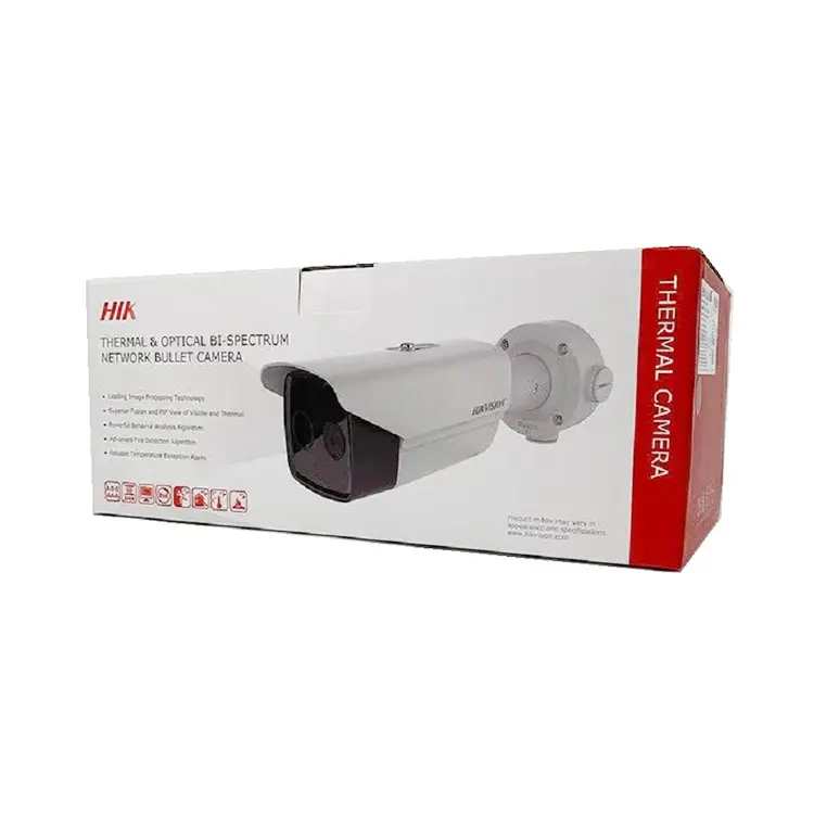 Bi-spektrumlu termografi yangın algılama Bullet kamera DS-2TD2628T-3/QA Hikvsion termal görüntüleme kamerası