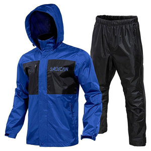 Industrial Safety Clothing Rain Suit <b>Waterproof</b> Two Piece <b>Set</b> With Hood For Construction Farming And Outdoor Work - Product Image 1