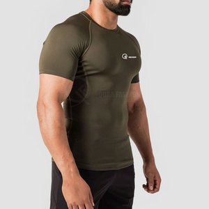 Chemise de base sans couture pour la salle de sport, l'entraînement, la course à pied, le fitness, les activités sportives en plein air, la tenue quotidienne, tissu extensible, coupe ajustée - Product Image 4