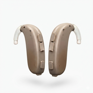 Oticon XCEED 1 Ultra Power BTE pour aides auditives rechargeables, réduction du bruit, soutien aux acouphènes, compatible iPhone, pour personnes âgées - Product Image 1